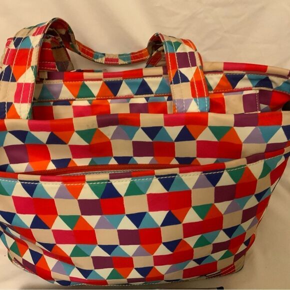 Kate Spade multi color purse baby diaper bag multi use tote washable Microfiber - Picture 10 of 14